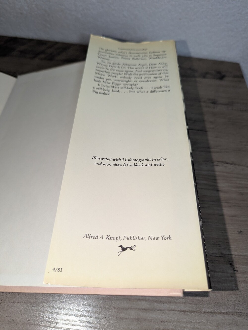 Vintage 1981 Miss Piggy's Guide to Life Hardcover Book Muppets First Edition - Picture 7 of 15